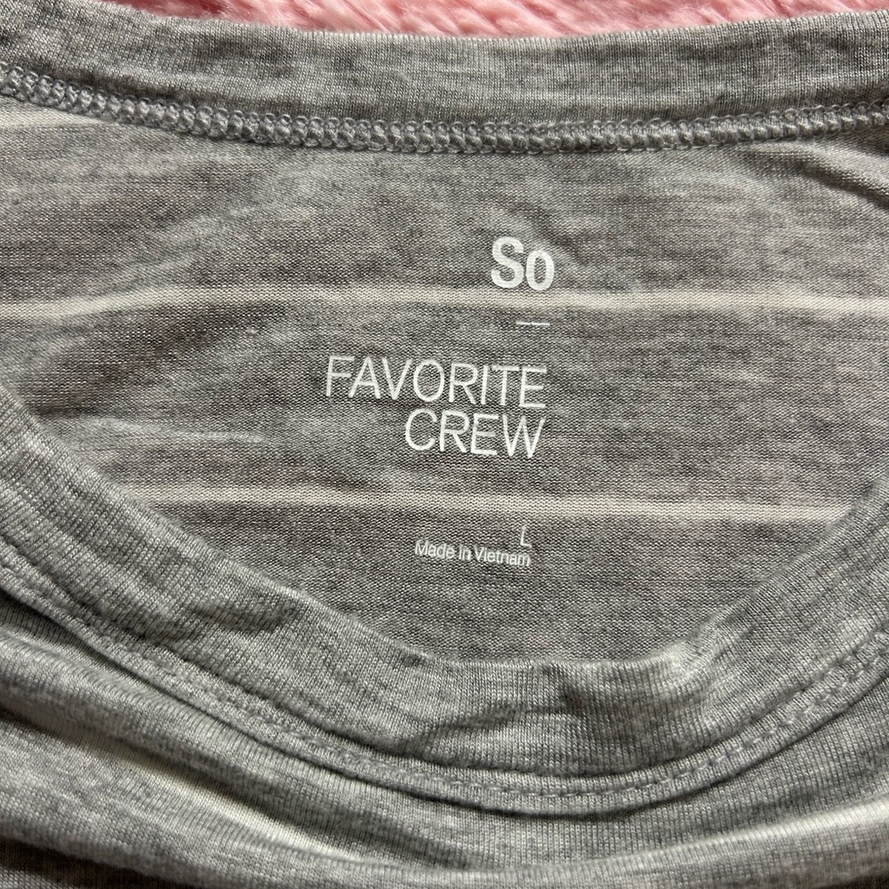 Gray Striped Women's Top - Picture 2 of 3